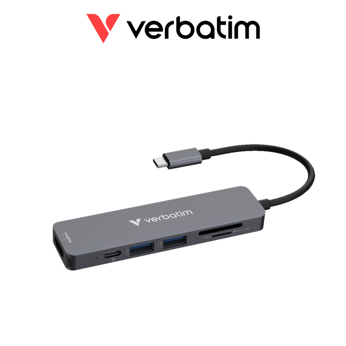 Verbatim USB-C essentials Multiport Hub 6 Port With Card Reader